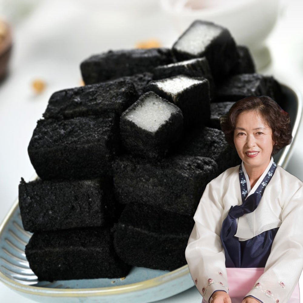 오복시루 수제 100% 흑임자 인절미 아침 식사 대용 개별 포장 생생정보 떡 건강 찰떡 주문 1kg