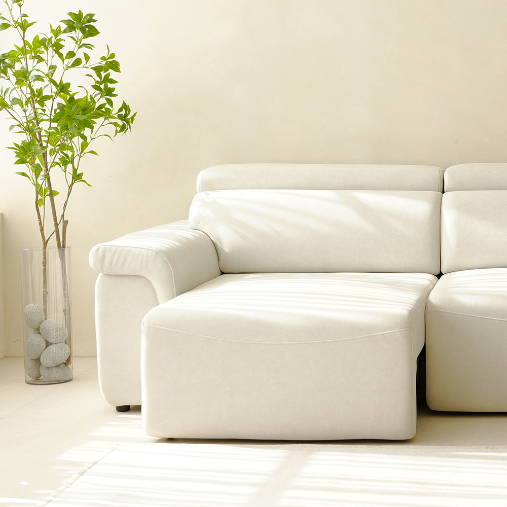 폴로까사 로한 전동 슬라이딩 모션 무빙 리클라이너 조야 4인 소파