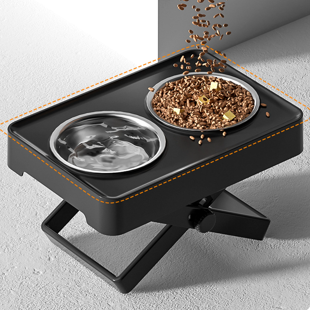 퍼플펫 강아지 밥그릇 대형견 물그릇 중형견 애견 식기 고양이 식탁 높이조절