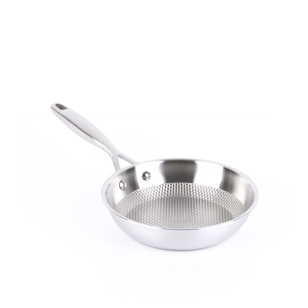 스텐 통5중 인덕션 후라이팬 벌집모양 이유식프라이팬 20cm