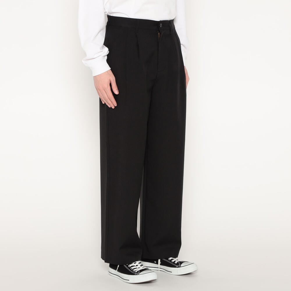 단톤 바지 MELANGE TWILL 2TUCK WIDE PANTS 25SS DNB251M201-0009 남자 슬렉스 기본 팬츠 - 상세 이미지 4