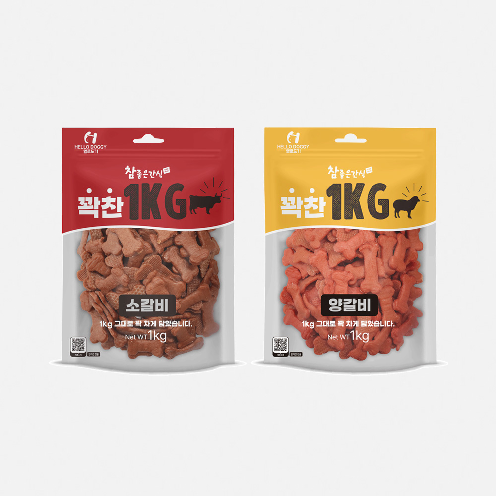 헬로도기 꽉찬 강아지대용량간식 강아지고구마 닭가슴살 간식 치킨고구마, 1kg, 1개 이미지 3