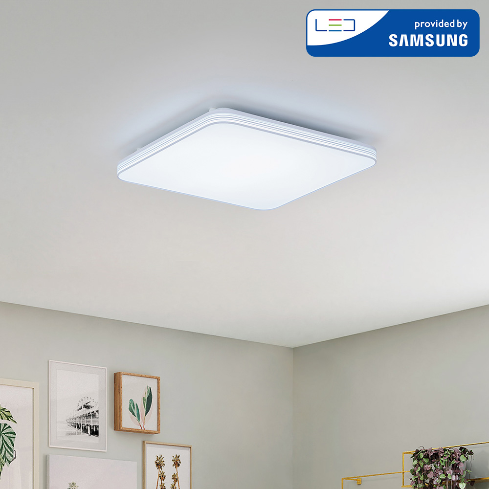 LED 방등 방조명 슬림하이엔 플리커프리 60W 삼성칩 인테리어 천장 거실 조명 - 상품 이미지