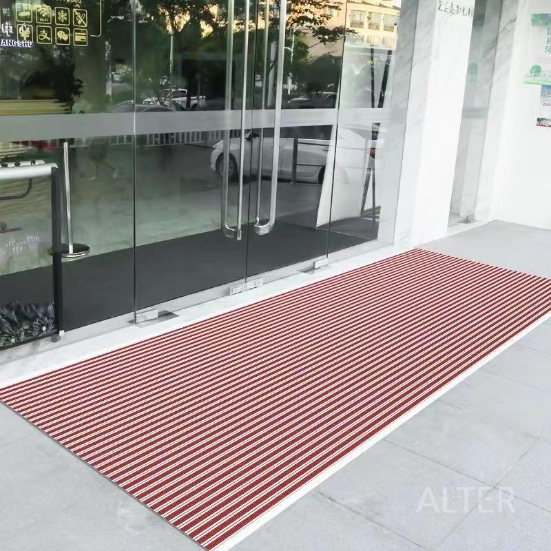 업소용 현관매트 스텐 산업용 논슬립 작업장 선박 알루미늄 빨간색 80x120cm 10mm 두께 - 상세 이미지 4
