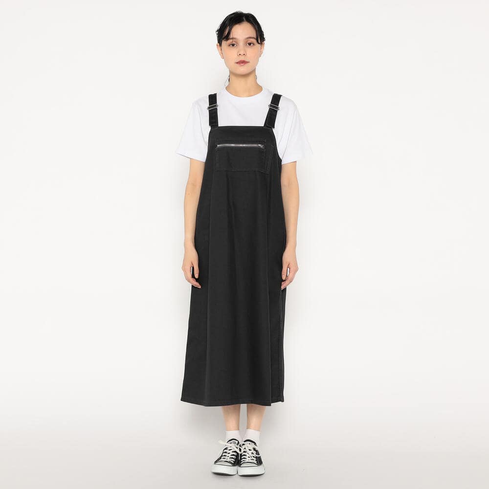 단톤 원피스 COTTON DRILL OVERALLS SKIRT 25SS DNB251L202-0002 여성 캐쥬얼 멜빵 치마 - 상세 이미지 2