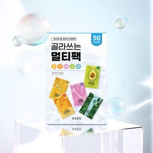 카주 마스크팩 5종 50매 수분·진정·보습 데일리팩 대용량 마스크 시트팩 솔직 후기 | 피부 타입별 분석 - 상품 이미지 2