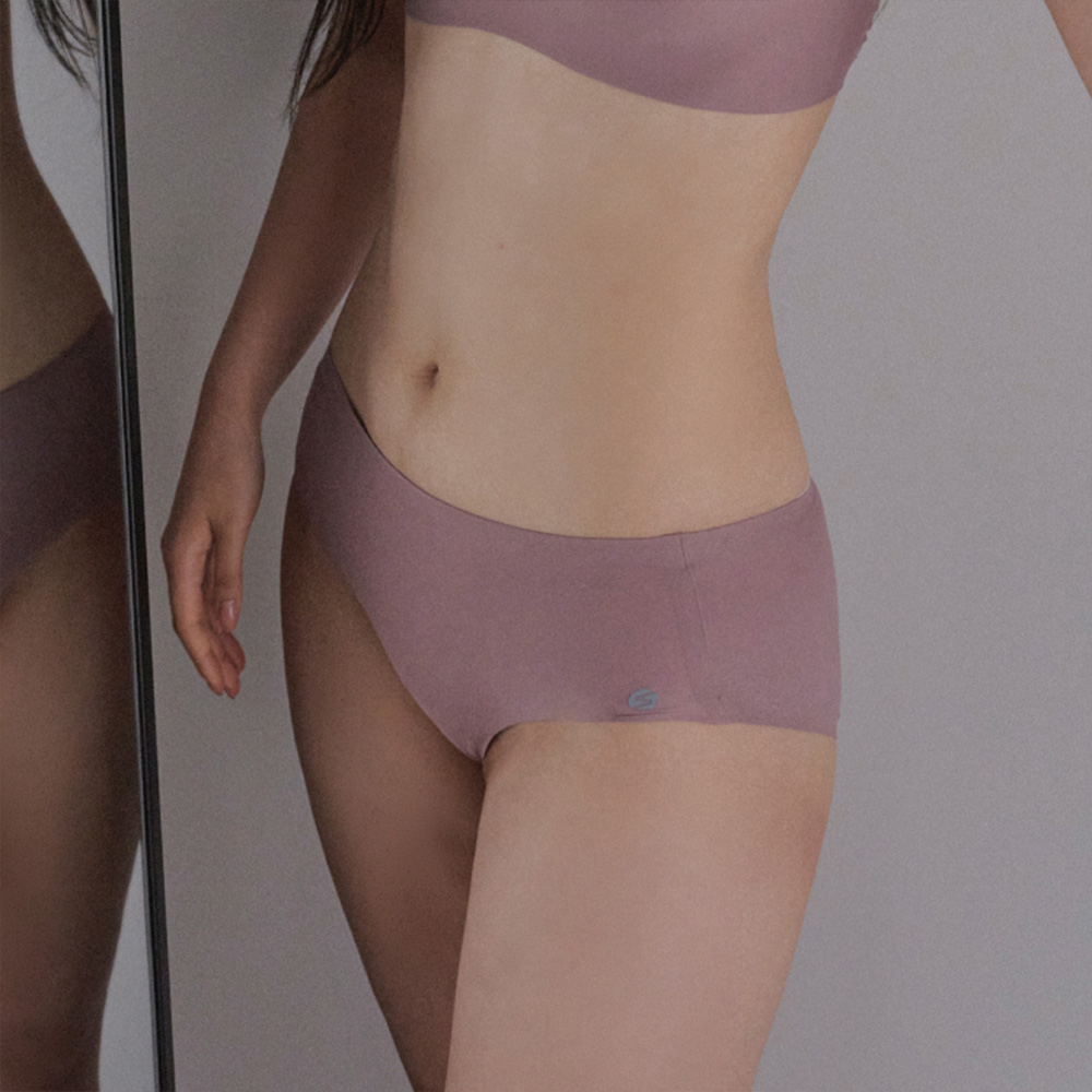 슬림9 심리스 뉴베이직 컴팩트 노라인 네모팬티 2일팩 이미지 6