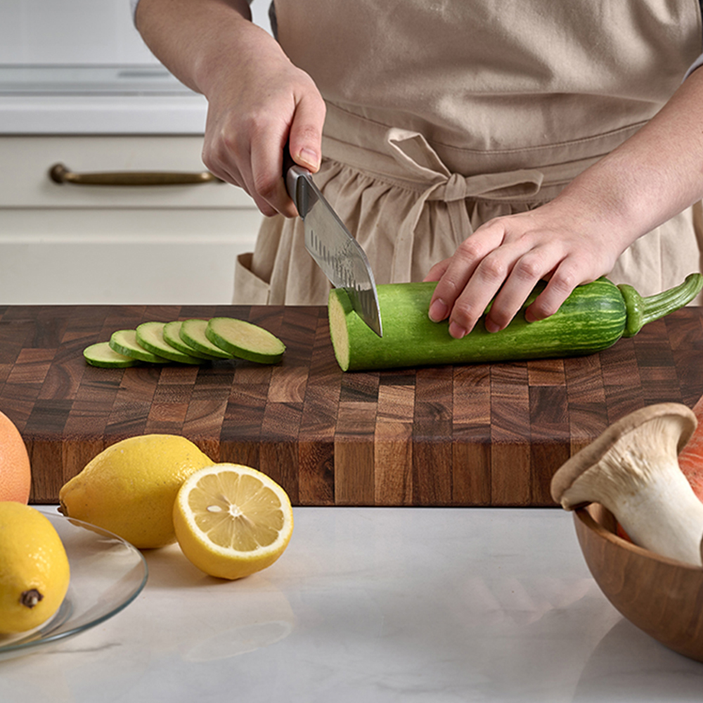 에비히슈테른 나무 원목 플레이팅 엔드그레인 도마 특대 48cm