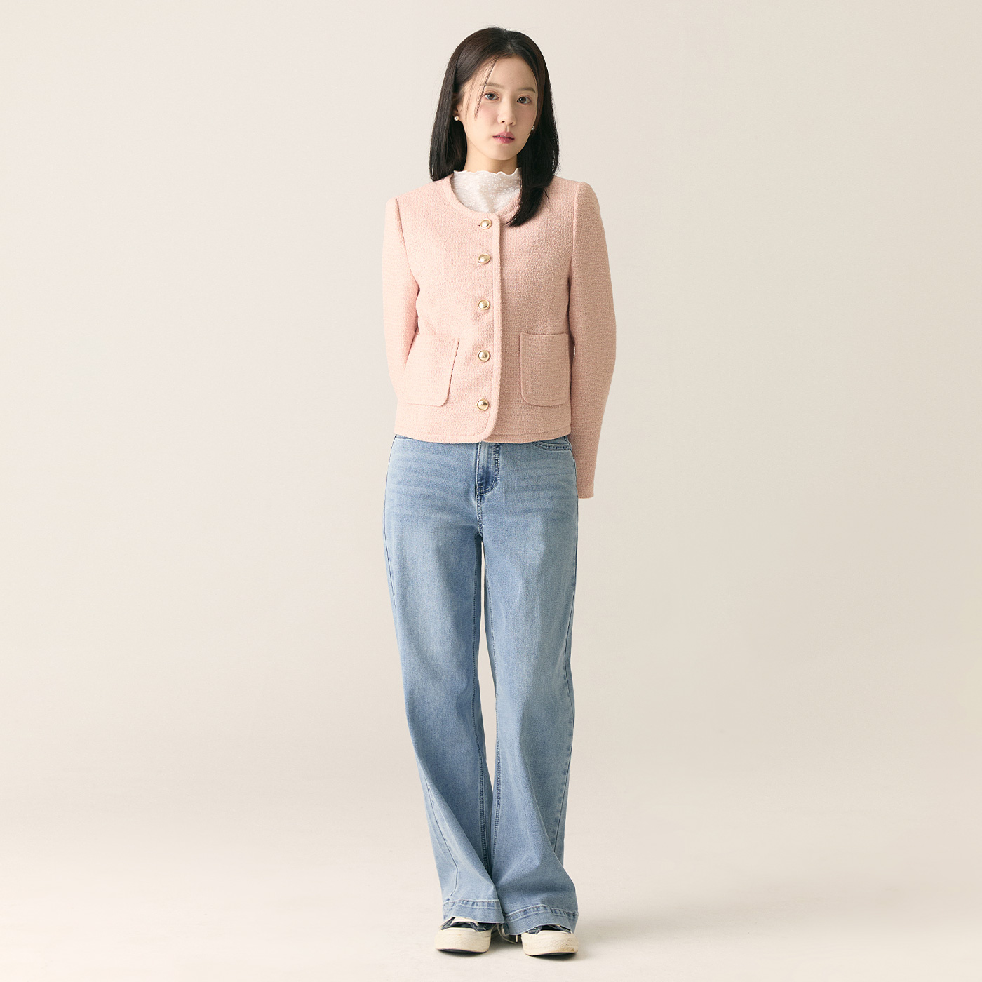 [Fit me] 로엠 와이드 데님 RMTJF24G04 - 상세 이미지 3