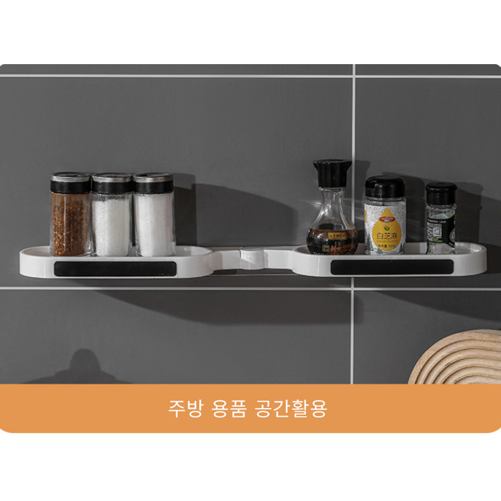 무타공 욕실 화장실 세면대 코너 수납 선반 - 상세 이미지 5