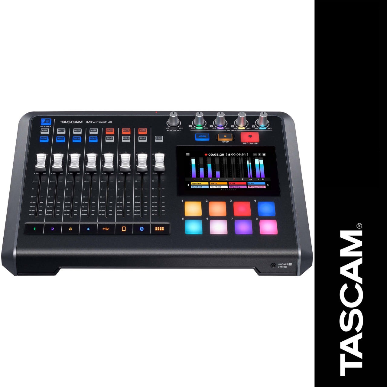 TASCAM Mixcast4 타스캠 믹스캐스트4 방송용 오디오 믹서 인터페이스