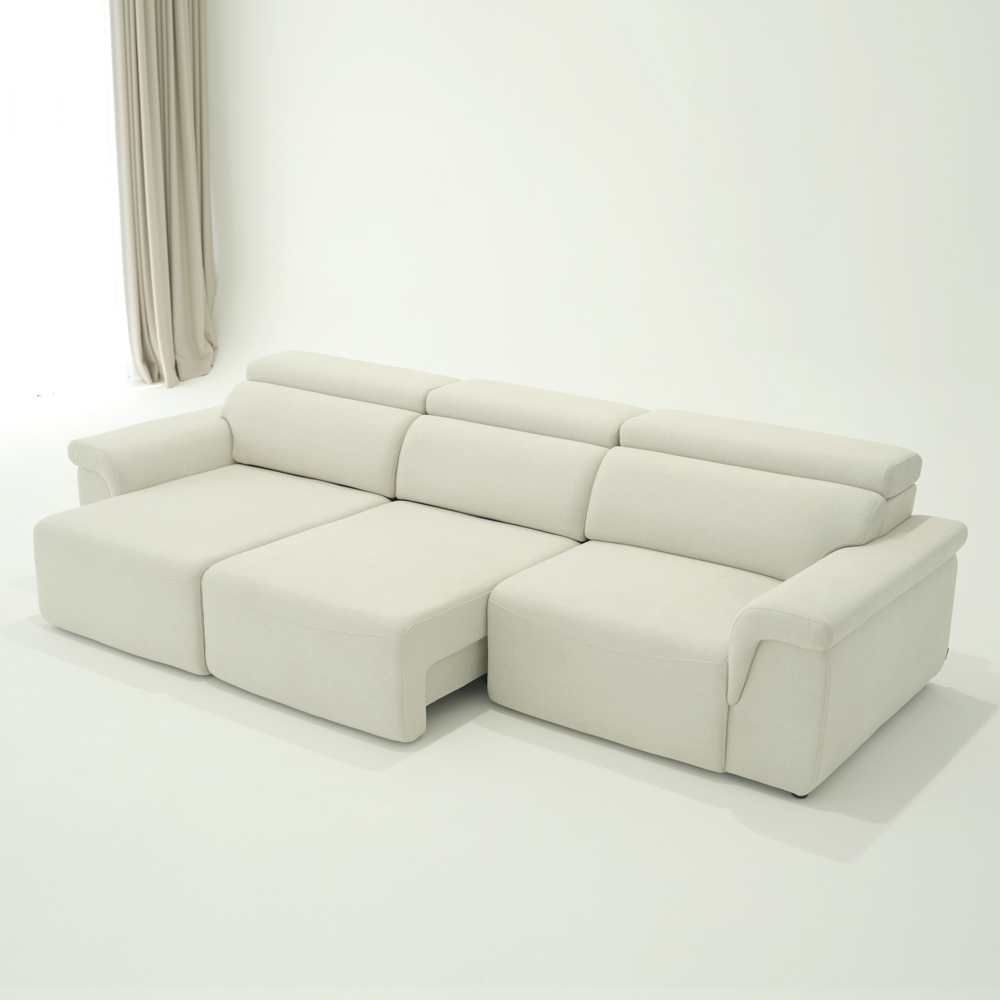 폴로까사 로한 전동 슬라이딩 모션 무빙 리클라이너 조야 4인 소파