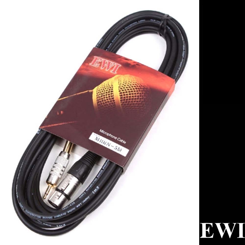 EWI MBRN 5m 캐논 암 XLR -3.5 TS 음향 케이블 PC 컴퓨터 마이크 연결