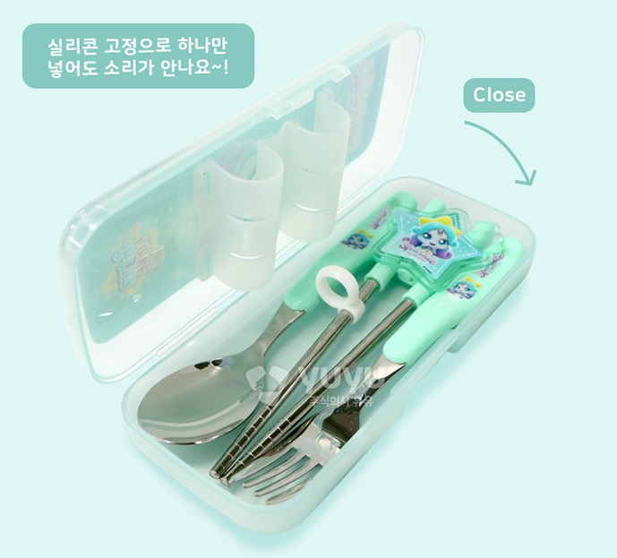 초롱핑 수저세트 티니핑 슈팅스타 젓가락 수저케이스 - 상세 이미지 5