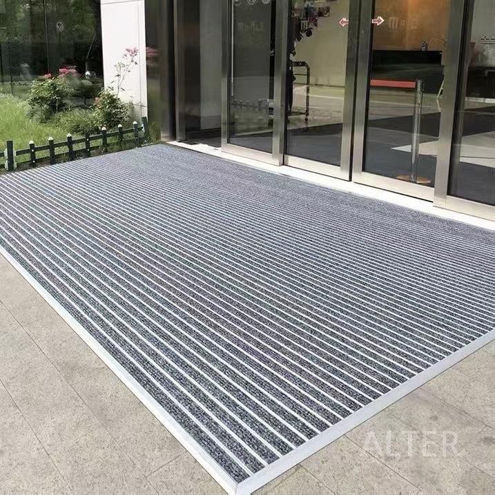 업소용 현관매트 스텐 산업용 논슬립 작업장 선박 알루미늄 빨간색 80x120cm 10mm 두께 - 상세 이미지 3