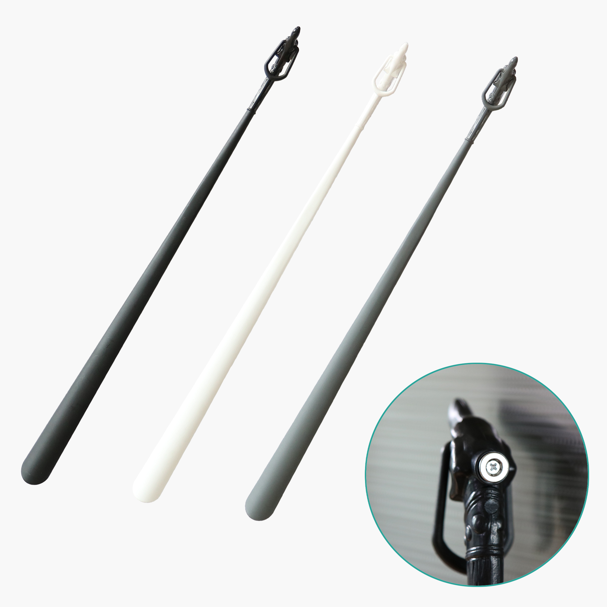 필굿리빙 긴 구두주걱 구두헤라 자석 신발주걱 구둣주걱 74cm - 상품 이미지