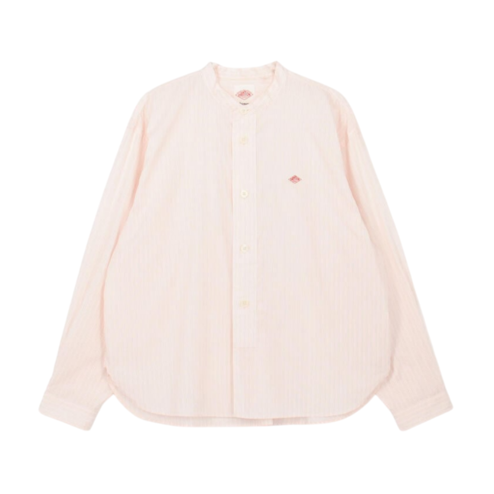 단톤 셔츠 코튼 포플린 밴드 칼라 25SS DNB251L104-0015 남녀공용 스트라이프 로고 - 메인 이미지