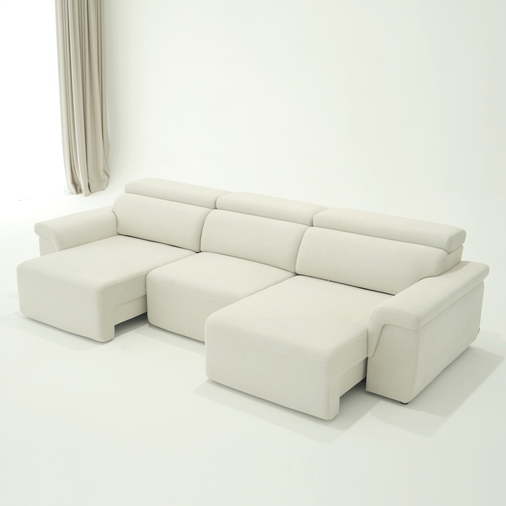 폴로까사 로한 전동 슬라이딩 모션 무빙 리클라이너 조야 4인 소파