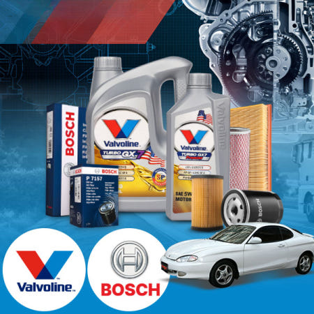 [자체제작]카샤 티뷰론 1.8/2.0 가솔린 발보린 터보 GX7 5W30 엔진오일필터세트 4L iter