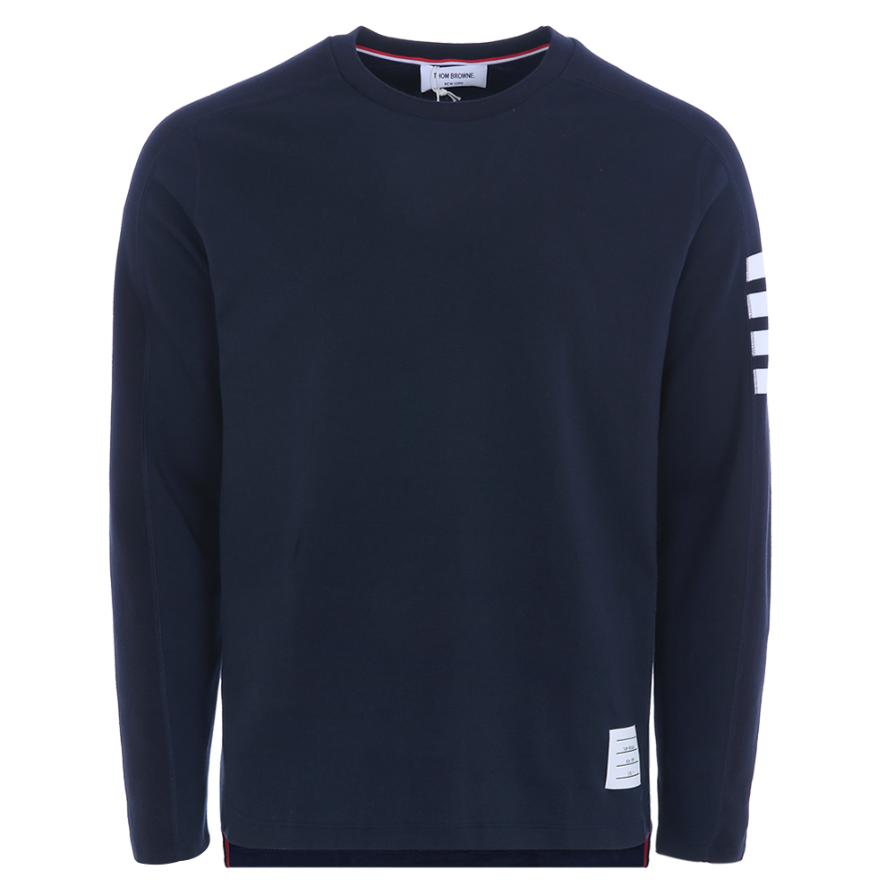 톰브라운 사선완장 네이비 롱슬리브 MJS245A 07323 415 (2025 S/S) SIZE 4 - 상품 이미지