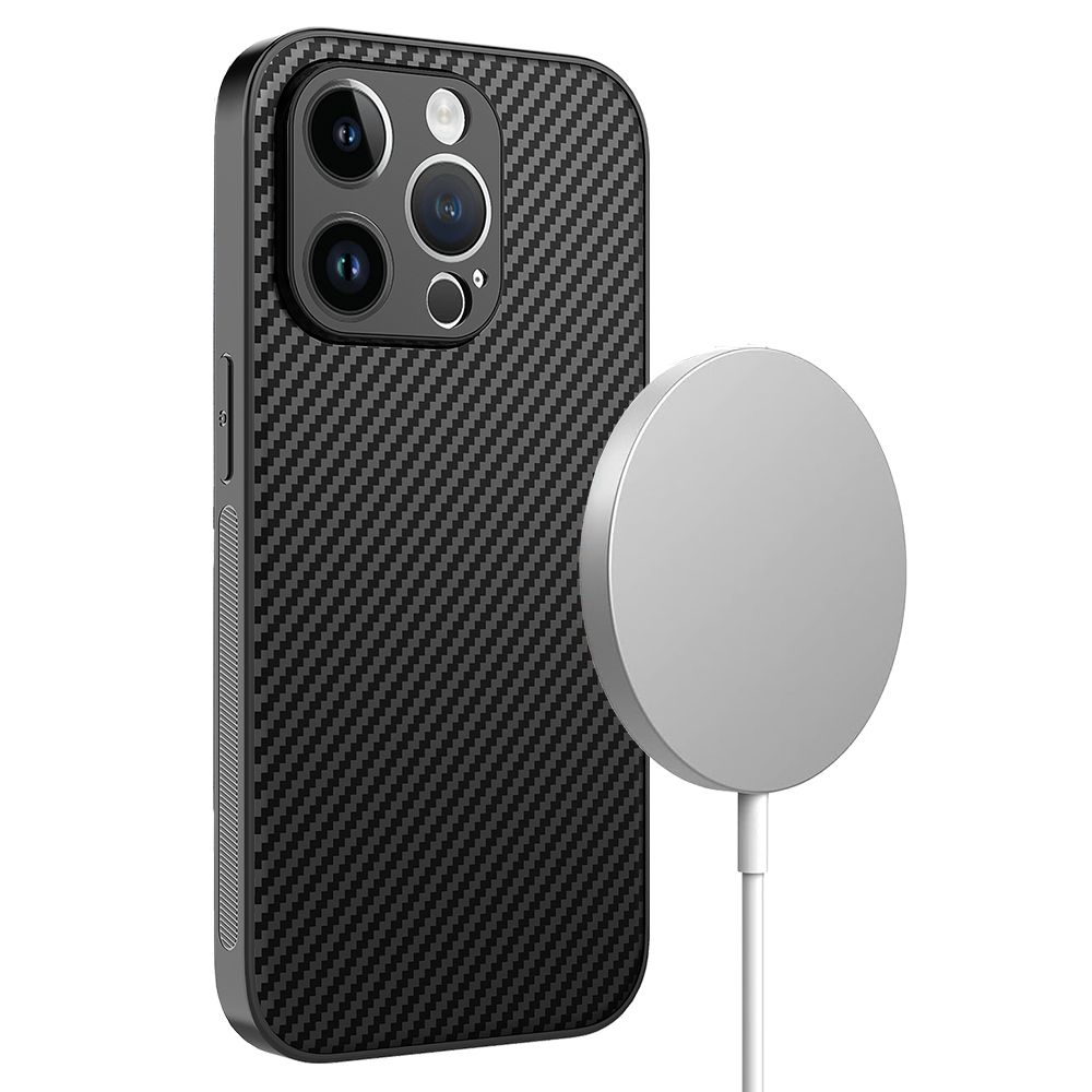 그리핑 아머엑스 맥세이프 슬림 범퍼 카본 케이스 블랙, 아이폰16 프로