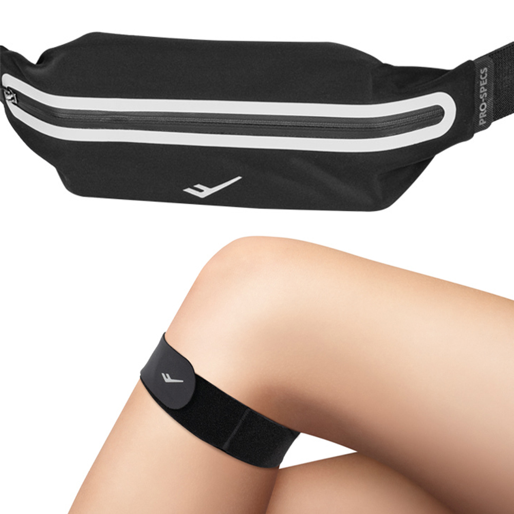 프로스펙스 러닝 세트 마라톤 벨트 + 스킨핏 슬개건 무릎 보호대