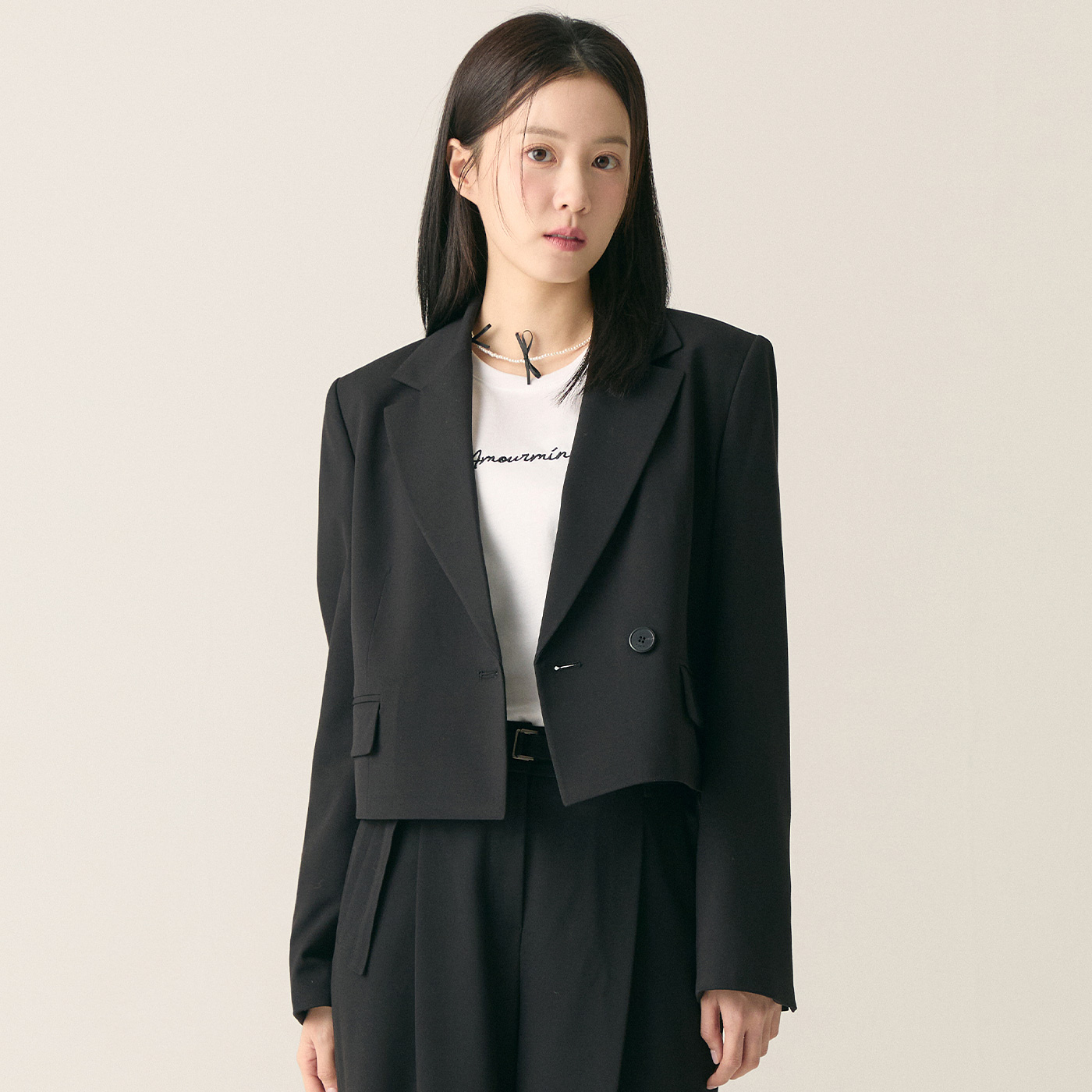 로엠 테일러드 숏자켓 RMJKF23R12 - 상세 이미지 2