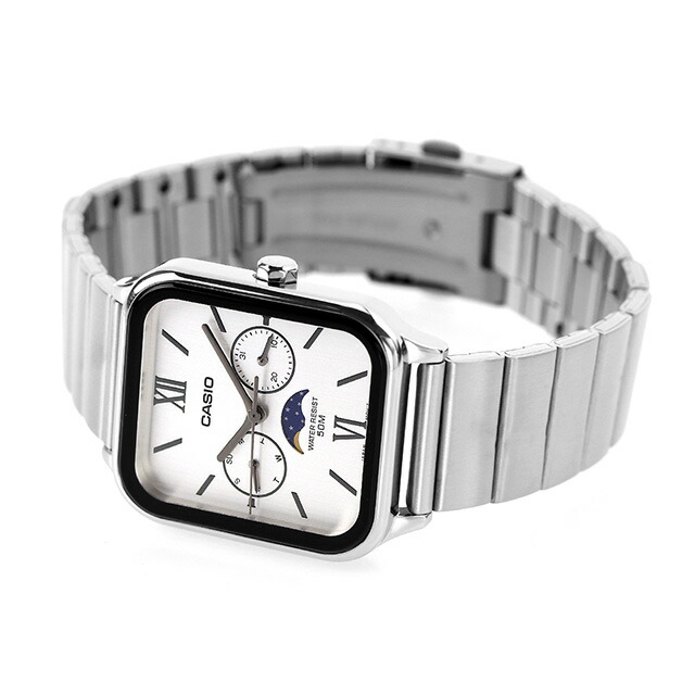 카시오 시계 CASIO MTP-M305 남녀공용 아날로그 문페이즈 워치 애플워치 스타일 - 상세 이미지 3
