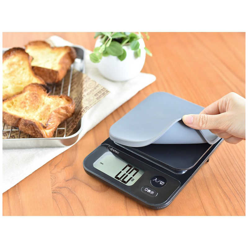 드레텍 Dretec 주방 계량 저울 3kg 0.1g 단위 KS-816BK 블랙 - 상세 이미지 5