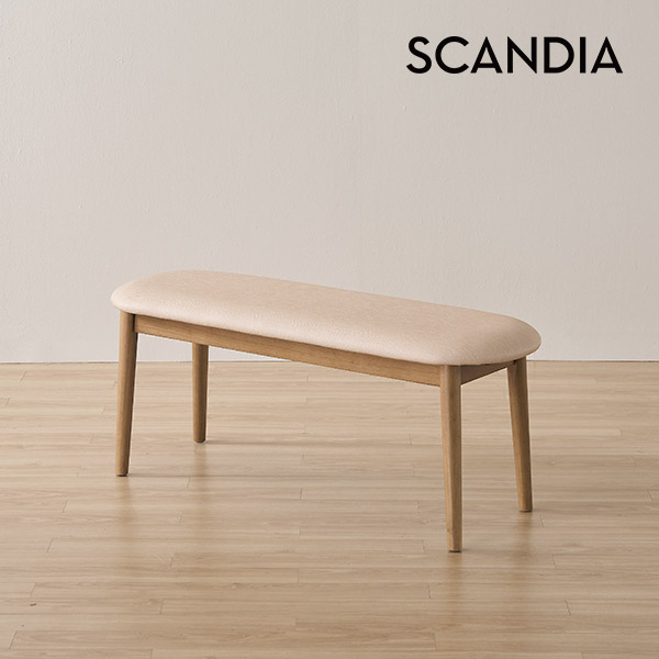 스칸디아 멜리토 2인용 원목 벤치 1100