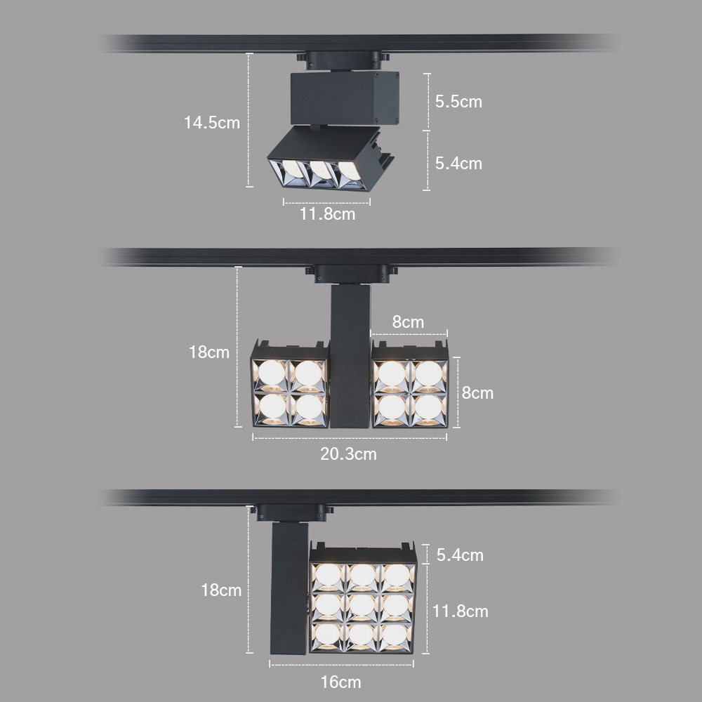 LED 레일등 레일기구 25W COB 스미트 스포트 각도조절 인테리어 매장 천장 조명 - 상세 이미지 5