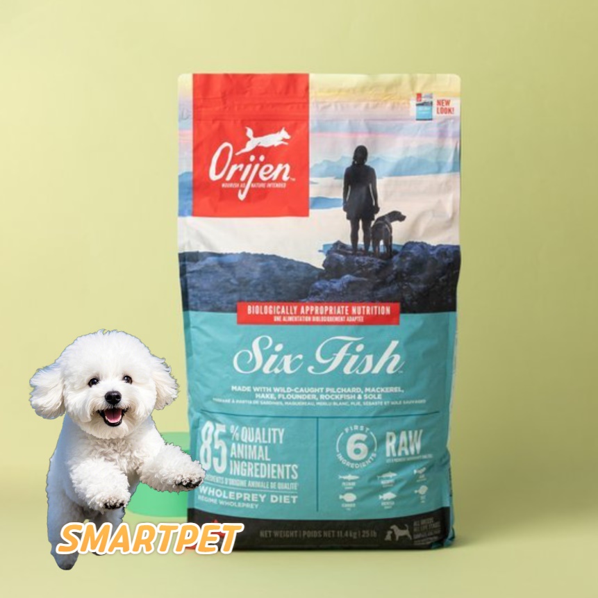 강아지가 좋아하는 오리젠 6 피쉬 독 11.4kg - 메인 이미지