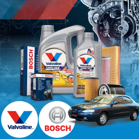 [자체제작]카샤 아반떼(95~00) 1.5 가솔린 발보린 터보 GX7 5W30 엔진오일필터세트 4L iter