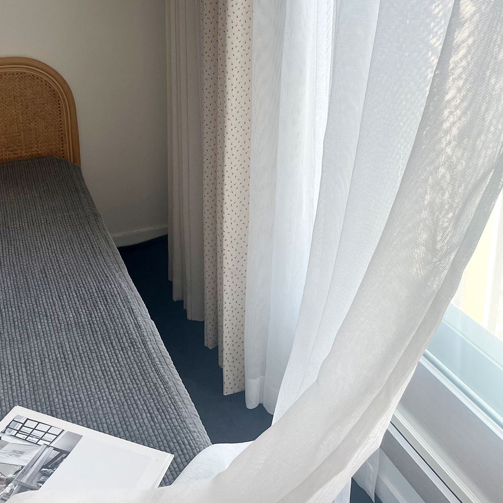 바이아미 심플 메쉬 여름 맞춤 제작 망사 속 커튼