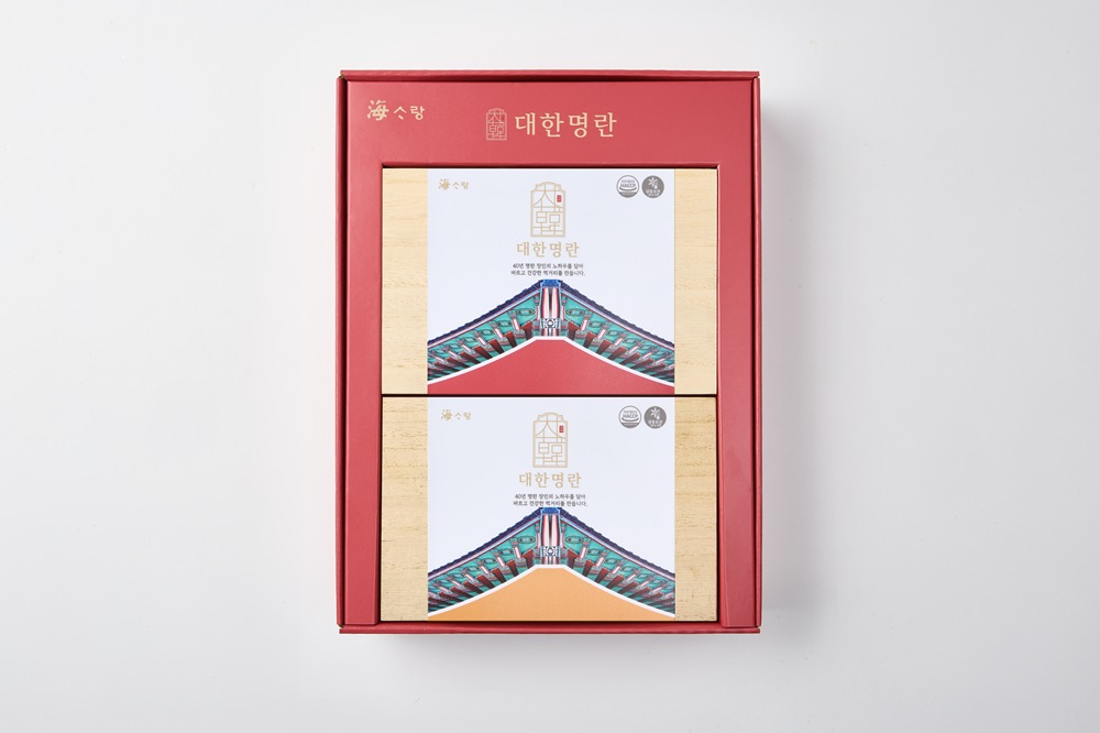 [대한명란 2호] 선물세트 명란젓갈1kg 정란 저염 무색소 무첨가 구이요리 반찬 고급포장 - 상품 이미지