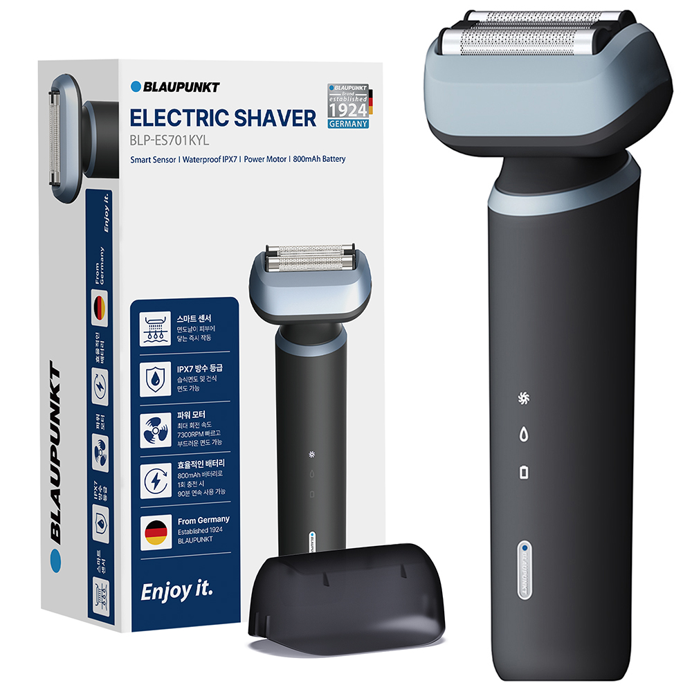독일 블라우풍트 스마트센스 플로팅 3in1 면도날 일자형 전기면도기 BLP-ES701KYL