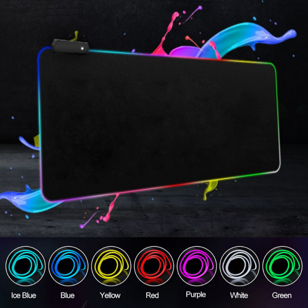 LED 키보드 마우스 게이밍 장패드 방수 4mm