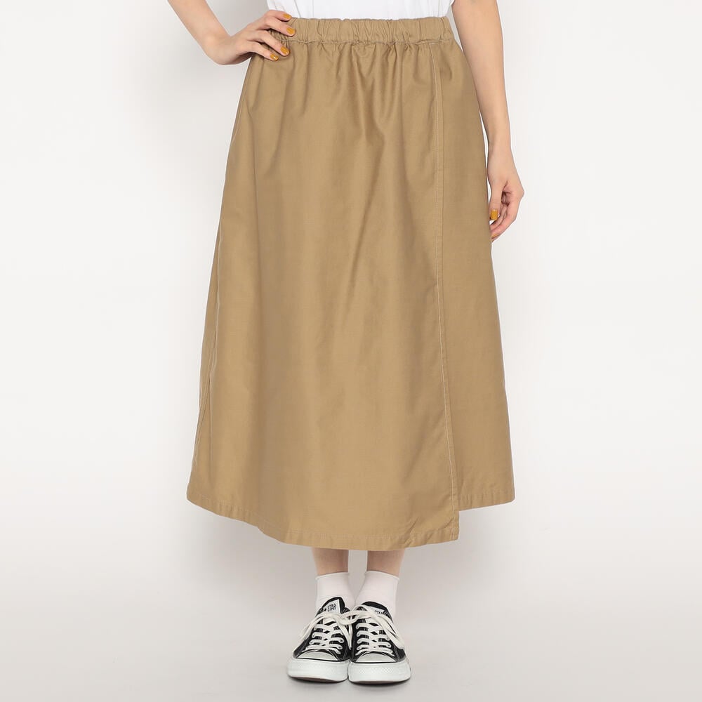 단톤 스커트 COTTTON BACK SATEEN WRAP 25SS DNB251L202-0006 여성 캐쥬얼 치마 - 상세 이미지 4