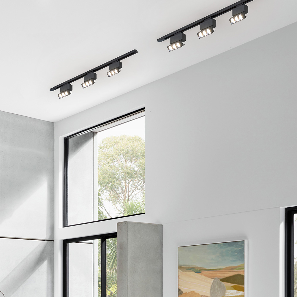 LED 레일등 레일기구 25W COB 스미트 스포트 각도조절 인테리어 매장 천장 조명 - 상세 이미지 4