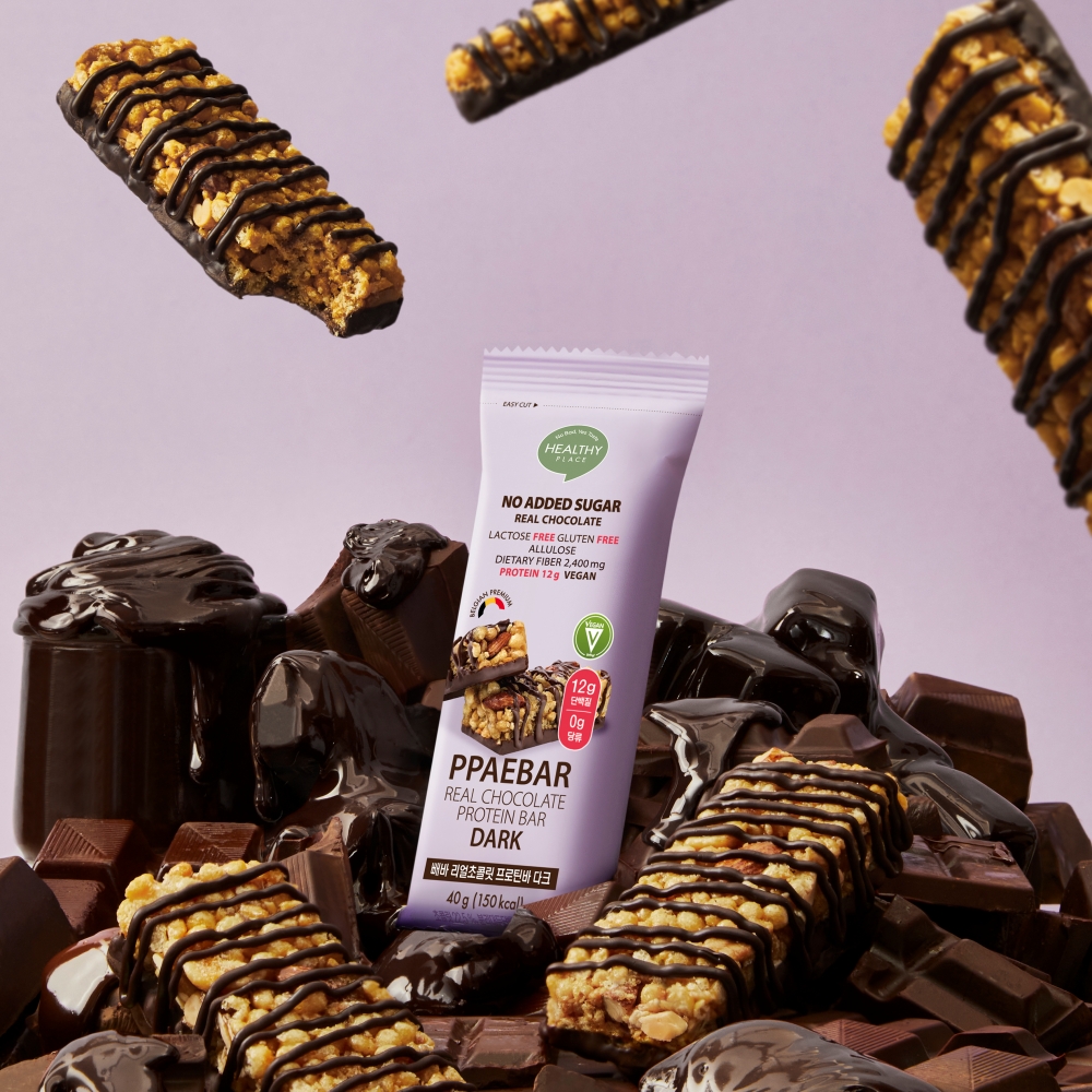 저당 단백질바 빼바 리얼초콜릿 프로틴바 사무실간식 다크, 9개입, 1개