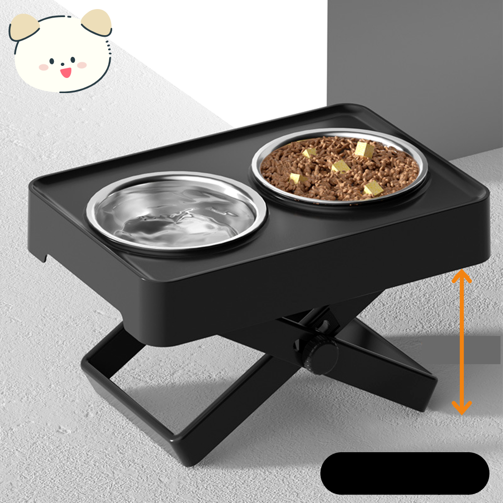 퍼플펫 강아지 밥그릇 대형견 물그릇 중형견 애견 식기 고양이 식탁 높이조절