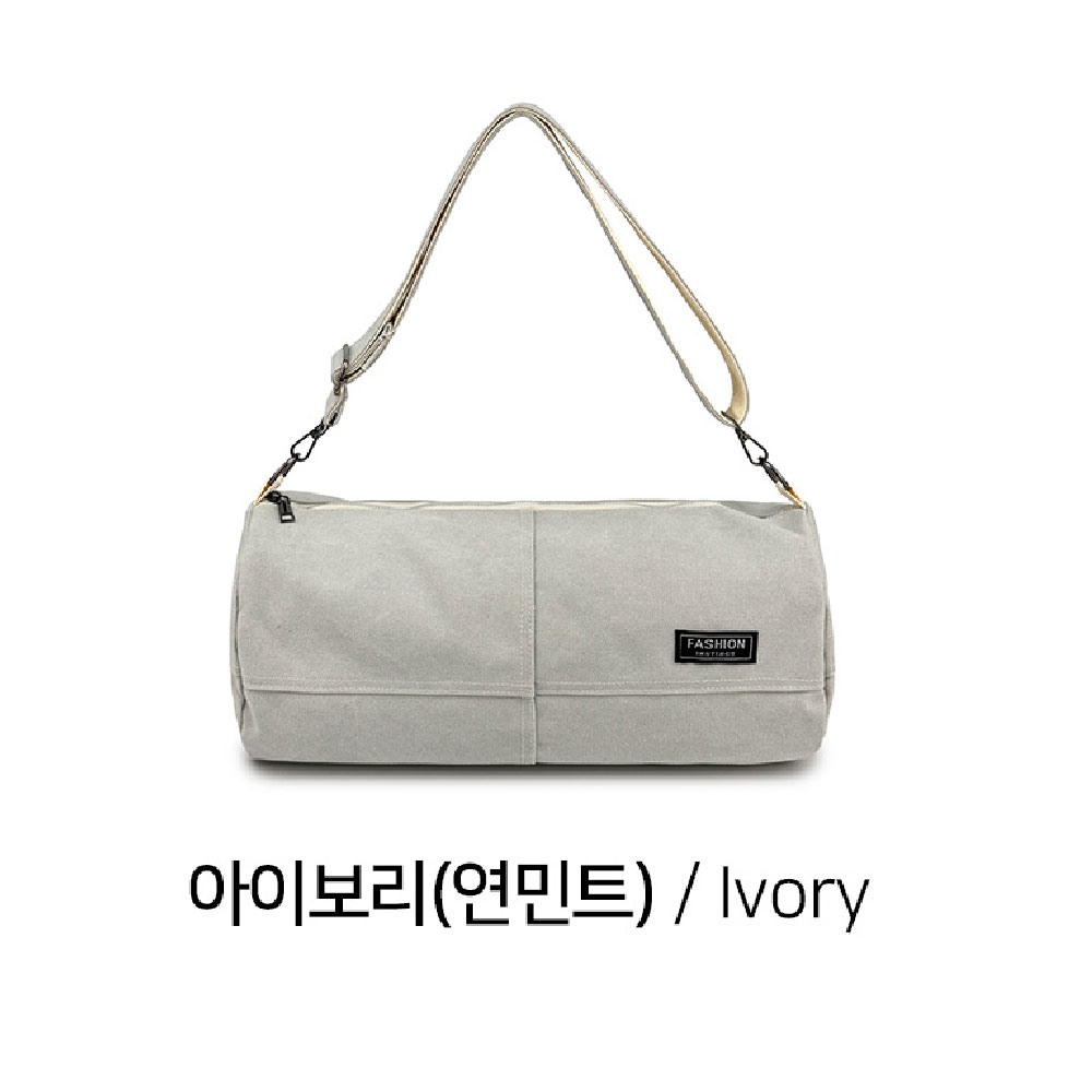 캔버스 원통형 보스턴백 운동 헬스 여행 중저가 저렴한 실용적인 보스톤가방 이미지 6