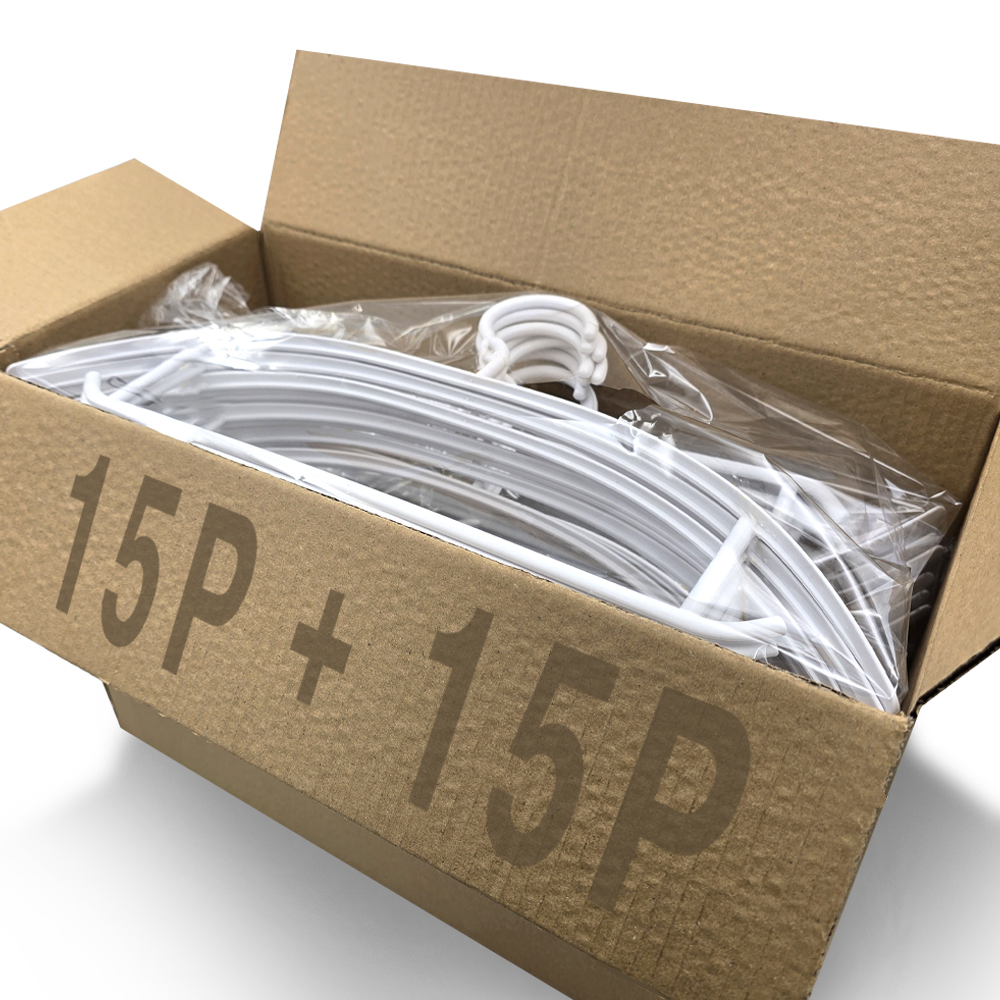 [2배 두꺼워진] 튼튼한 논슬립 옷걸이 어깨뿔 방지 라운드 니트옷걸이 30p