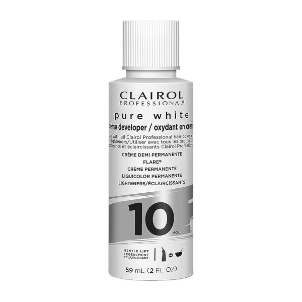 Clairol 프로 Pure White 10 Volume Hair Developers, 라이트닝 및 그레이 커버리지용 : 닥터글로벌