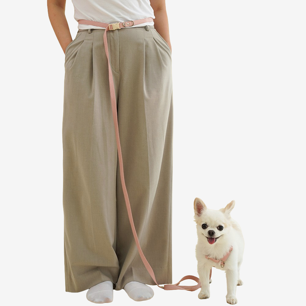 순면 핸즈프리 강아지 멀티 리드줄 15mm-2m 제품 이미지