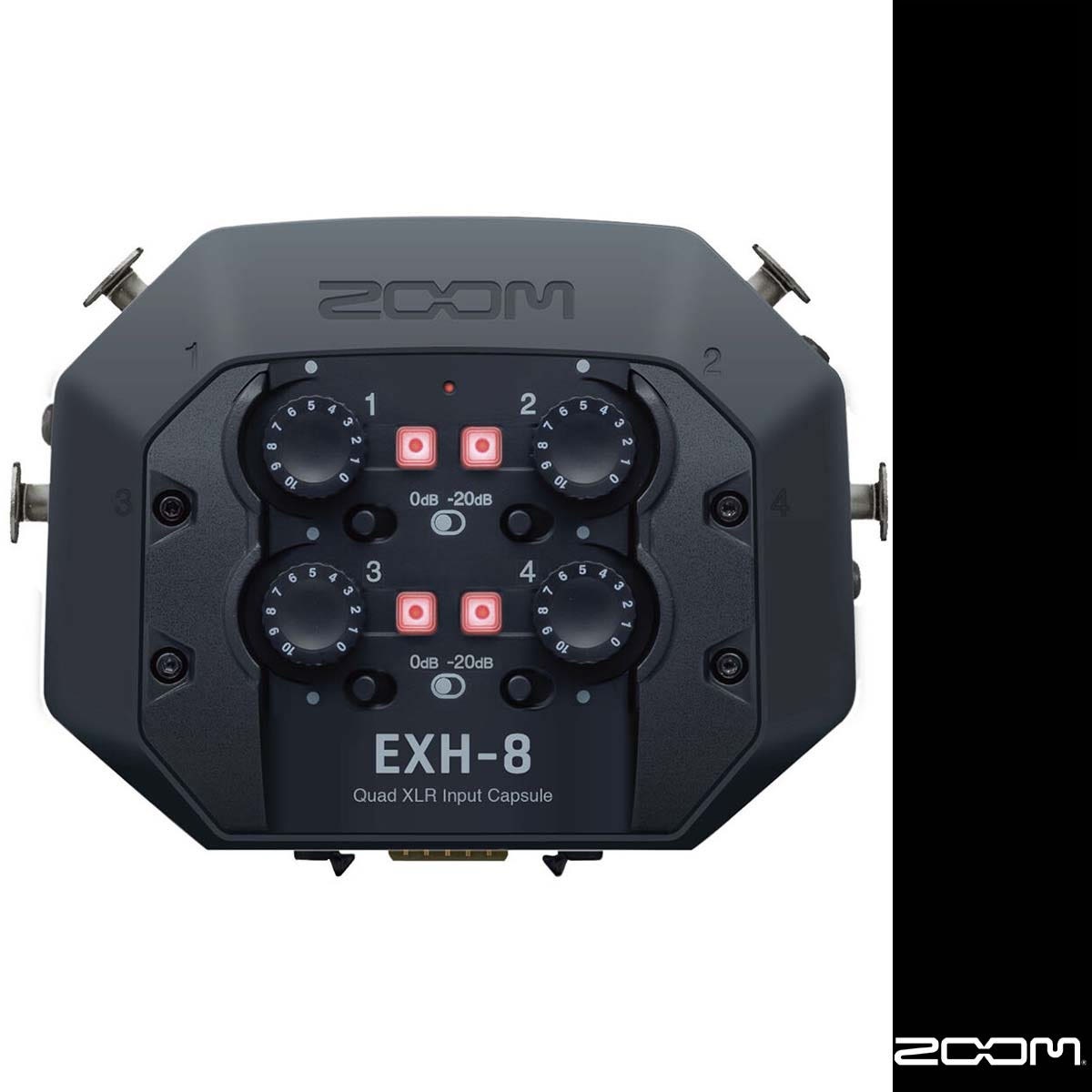 ZOOM EXH-8 줌 XLR 입력 캡슐 H8 레코더 확장 인터페이스