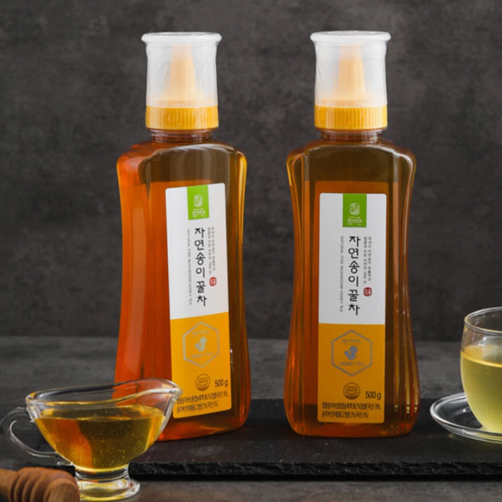 가정용 송이 벌꿀 세트 국산 꿀 명절 교수님 졸업 선물 500g x 2