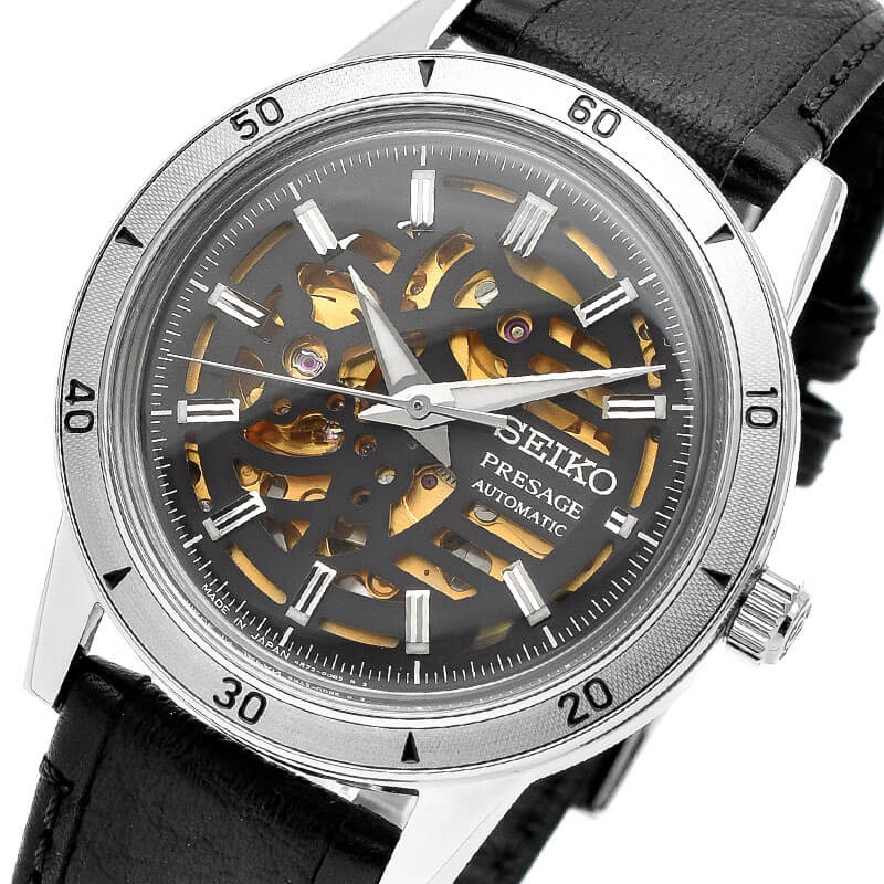 세이코 SEIKO 프레사지 오토매틱 오픈하트 블랙 SARY257 남성 손목 드레스 시계 - 상세 이미지 2