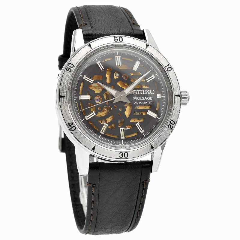 세이코 SEIKO 프레사지 오토매틱 오픈하트 블랙 SARY257 남성 손목 드레스 시계 - 상세 이미지 4