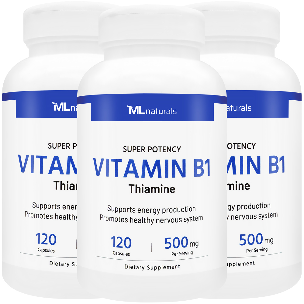2025 신제품! 3병 마이라이프 내추럴스 비타민 B1 티아민 500mg 120정 - 메인 이미지